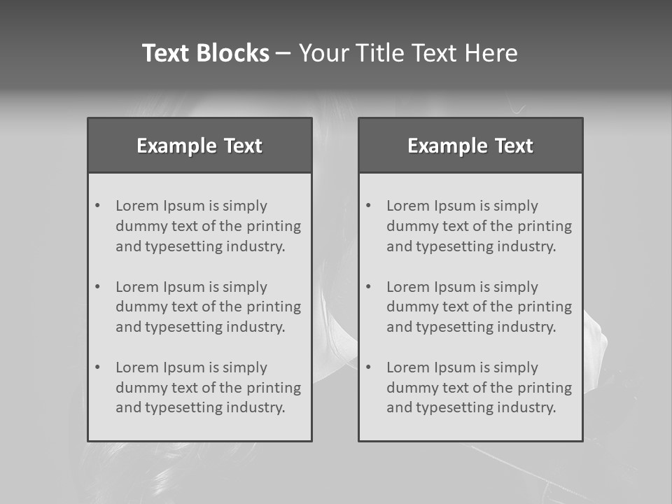 Girl Lens Image PowerPoint Template