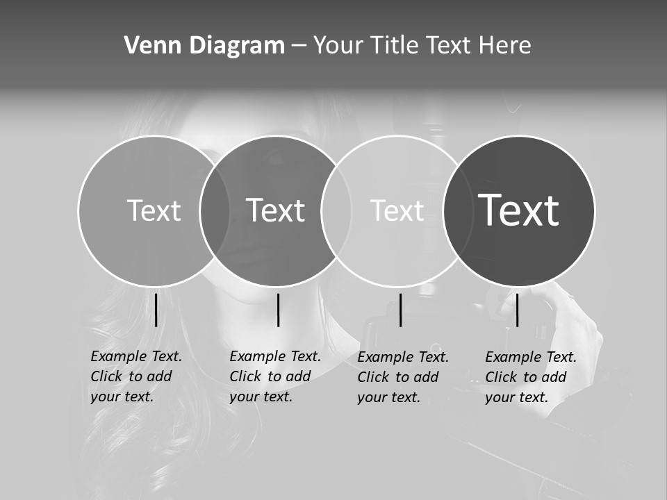 Girl Lens Image PowerPoint Template