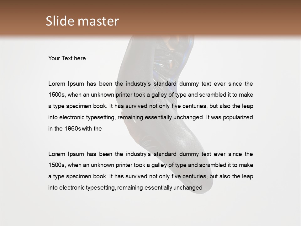 Action Mid Air Teenager PowerPoint Template