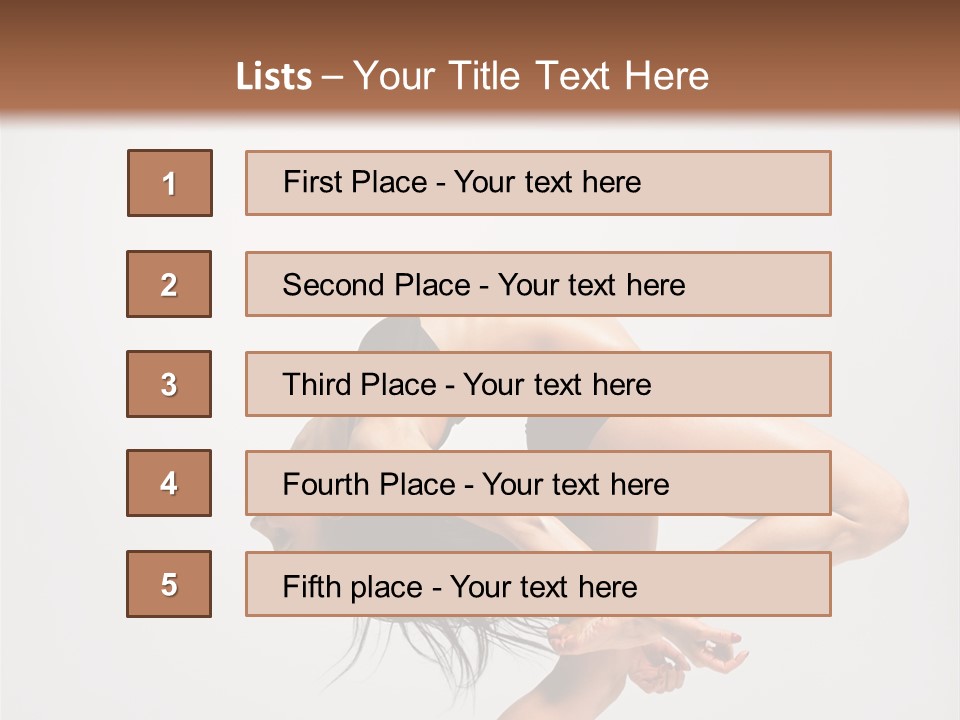 Posing Lifestyle Elegance PowerPoint Template