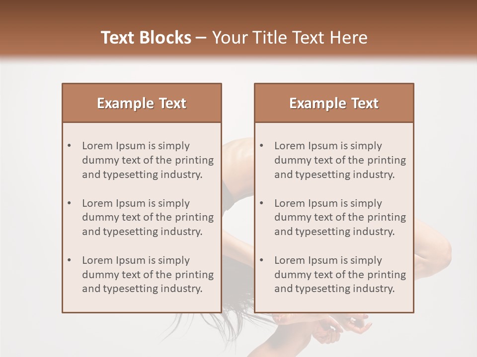 Posing Lifestyle Elegance PowerPoint Template