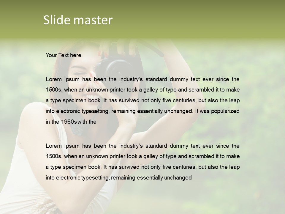 Photocamera Cute Appealing PowerPoint Template