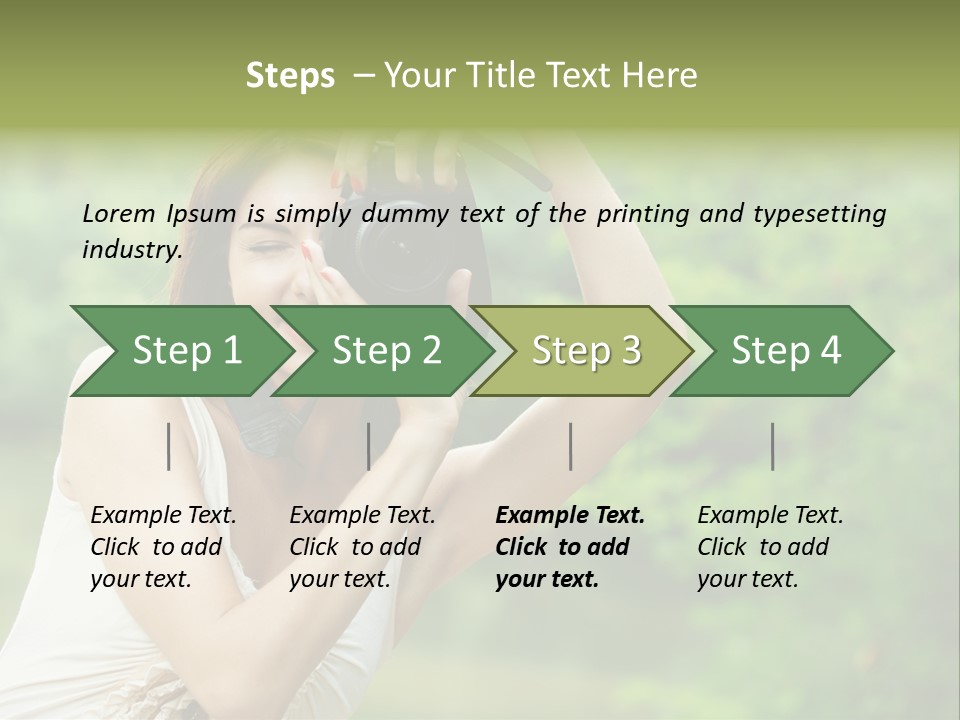 Photocamera Cute Appealing PowerPoint Template
