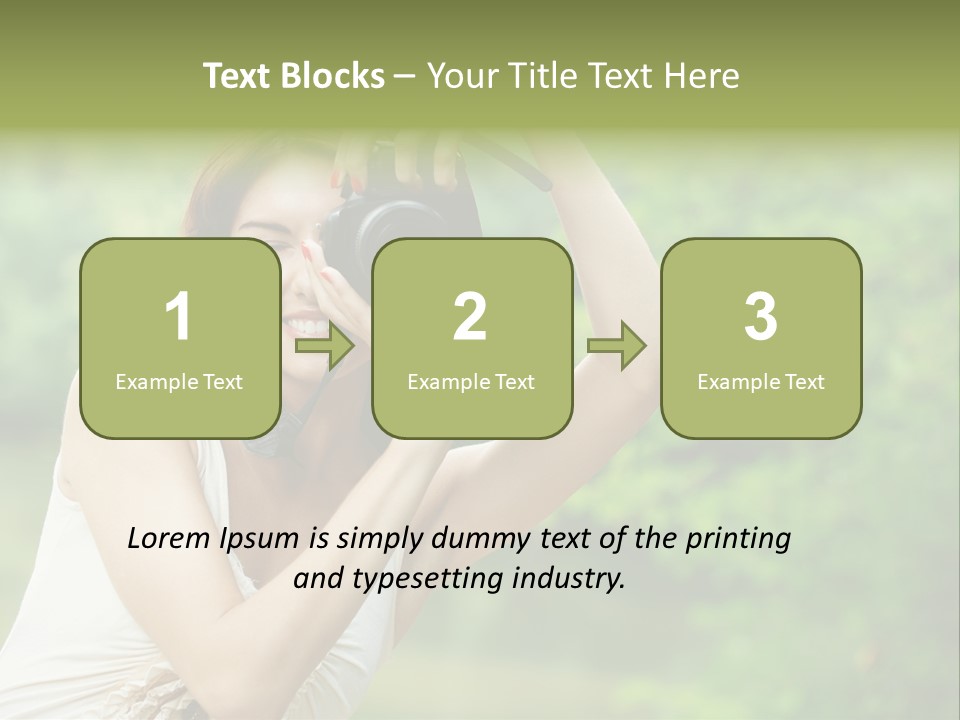 Photocamera Cute Appealing PowerPoint Template