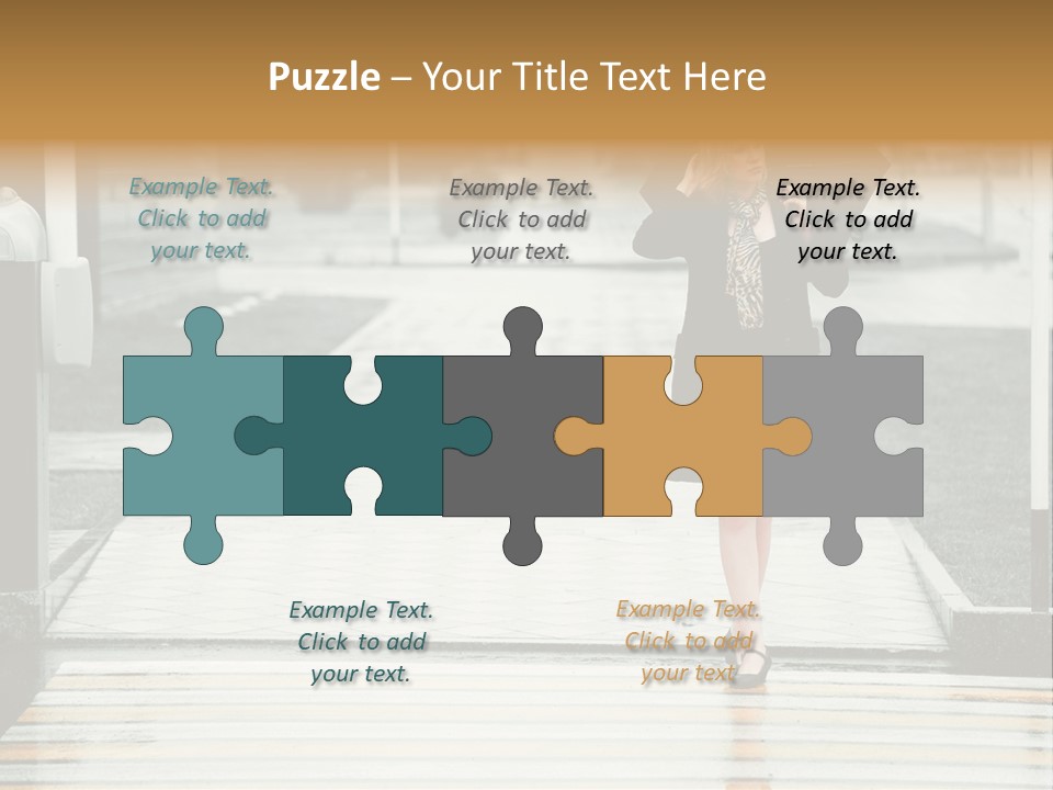 Outdoor Lady People PowerPoint Template