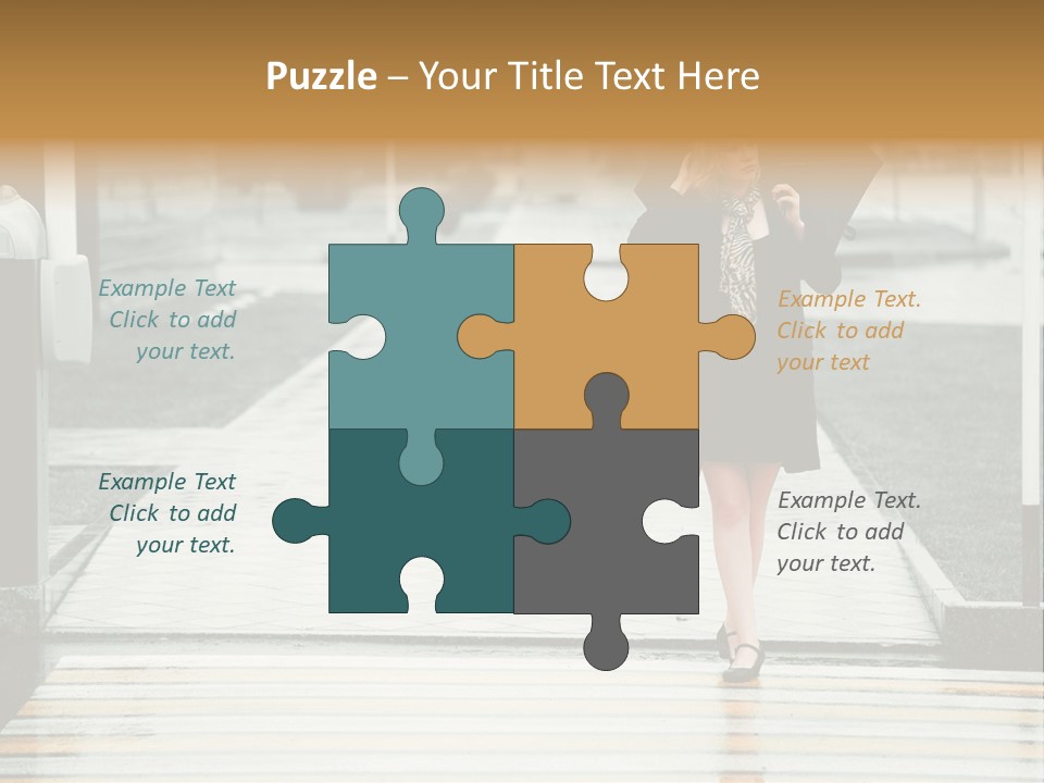 Outdoor Lady People PowerPoint Template