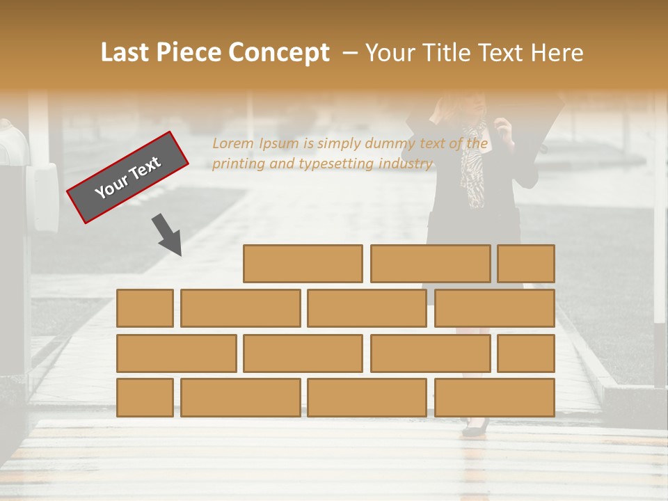 Outdoor Lady People PowerPoint Template
