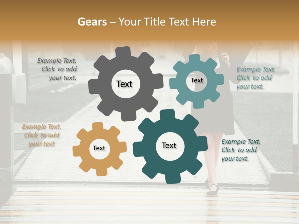 Outdoor Lady People PowerPoint Template