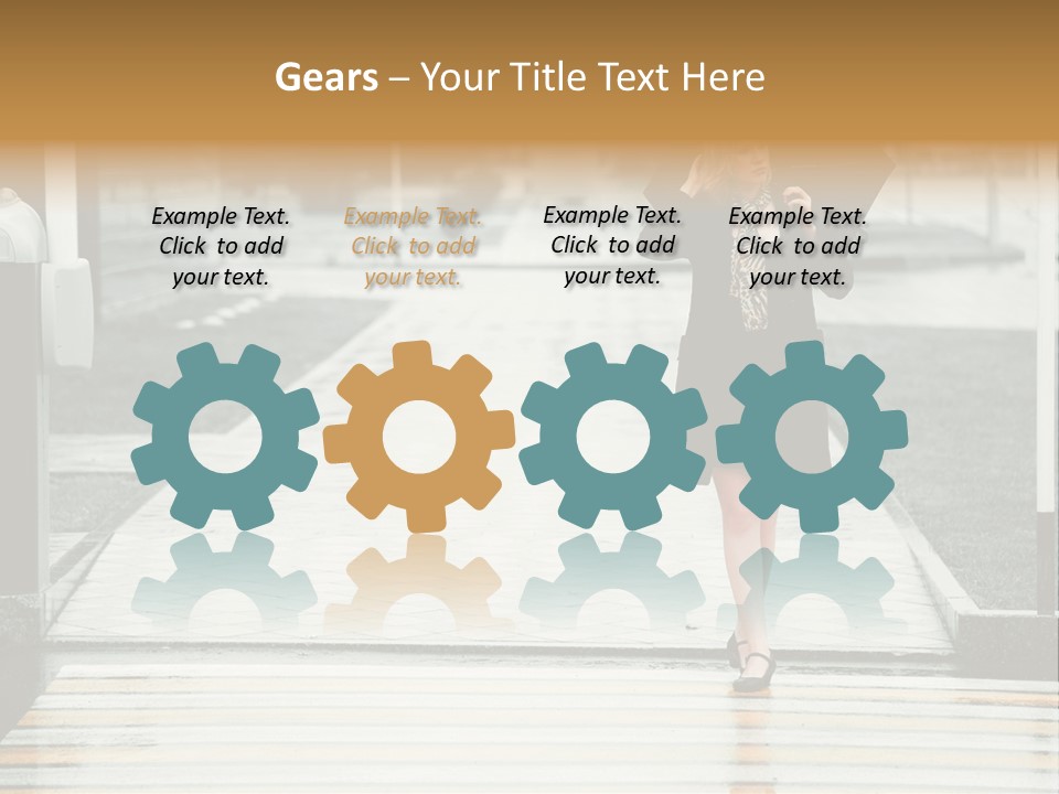 Outdoor Lady People PowerPoint Template