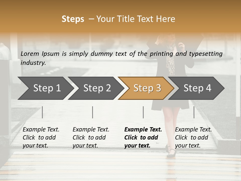 Outdoor Lady People PowerPoint Template
