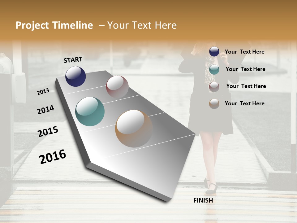 Outdoor Lady People PowerPoint Template