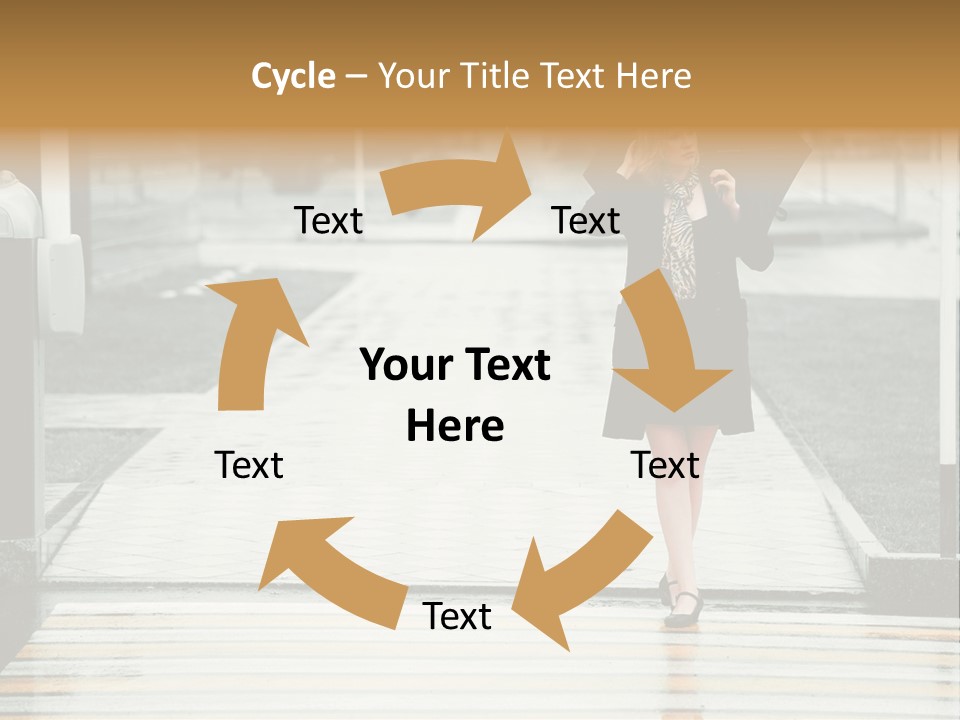 Outdoor Lady People PowerPoint Template