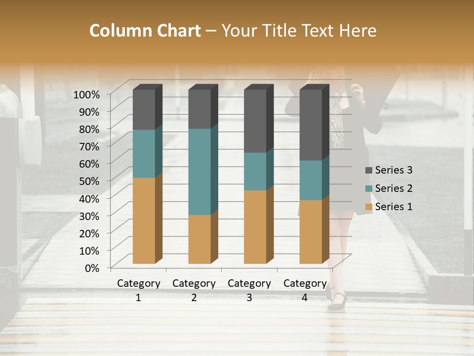 Outdoor Lady People PowerPoint Template