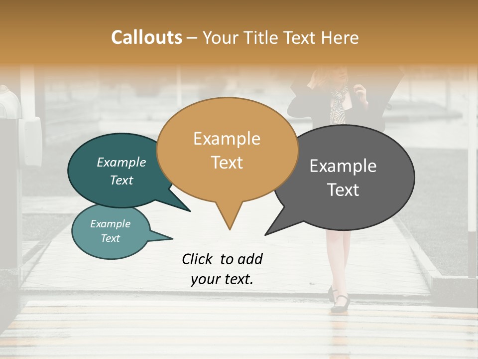 Outdoor Lady People PowerPoint Template