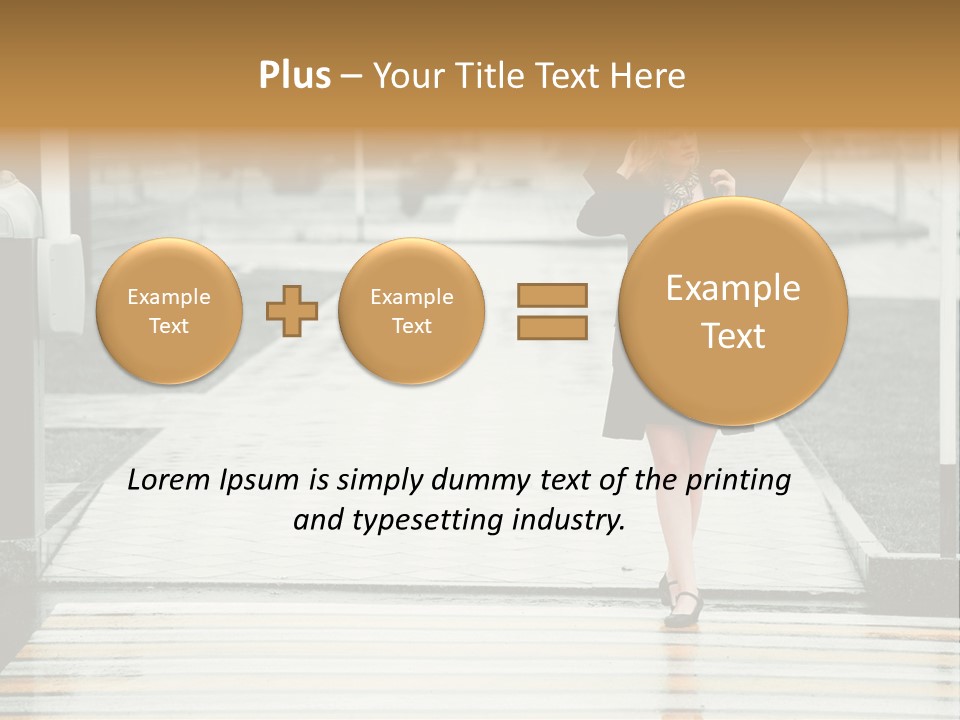 Outdoor Lady People PowerPoint Template