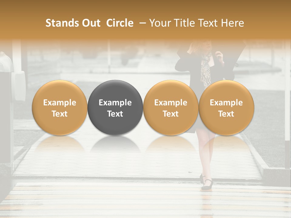 Outdoor Lady People PowerPoint Template