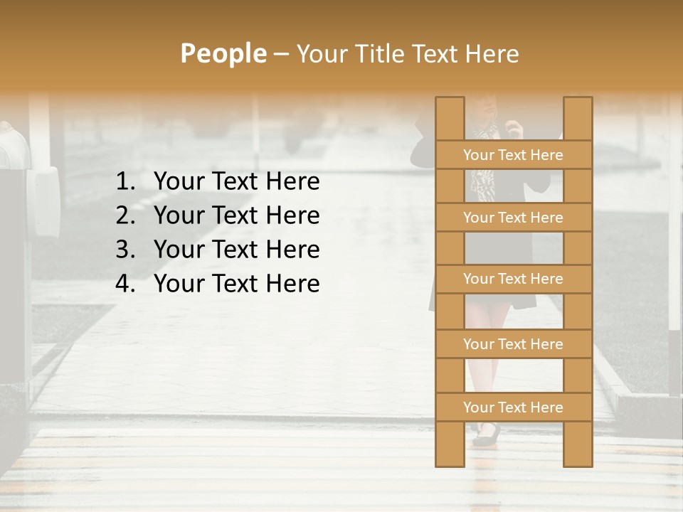 Outdoor Lady People PowerPoint Template