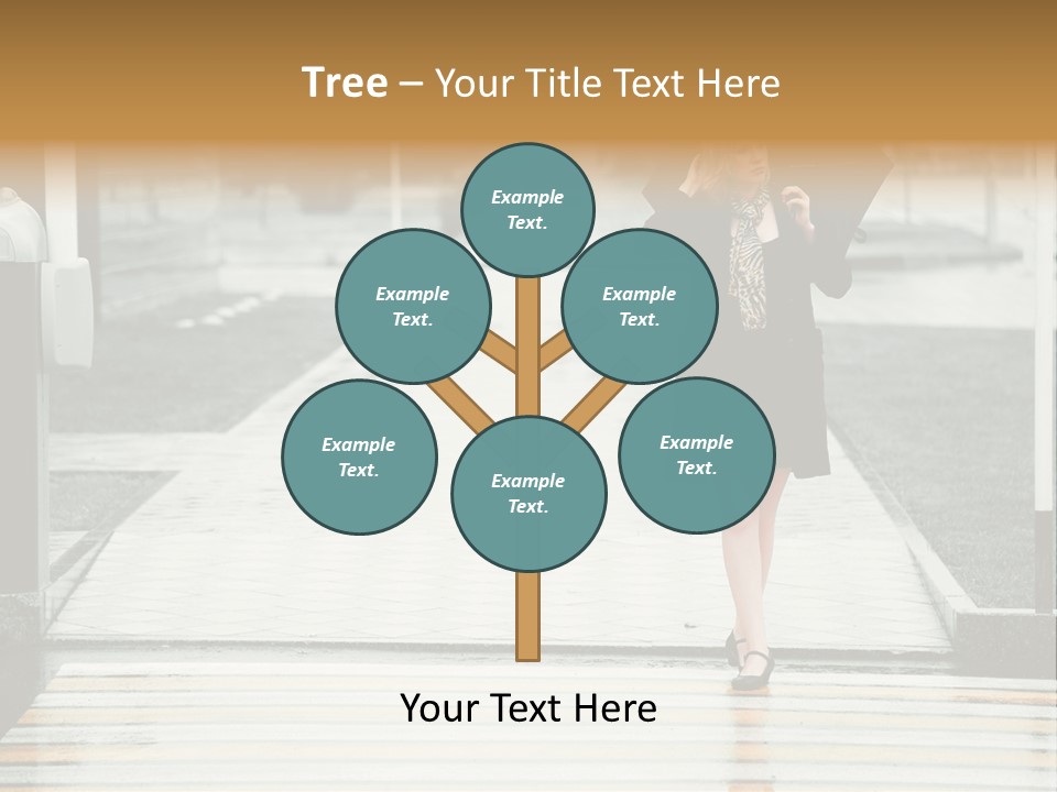 Outdoor Lady People PowerPoint Template