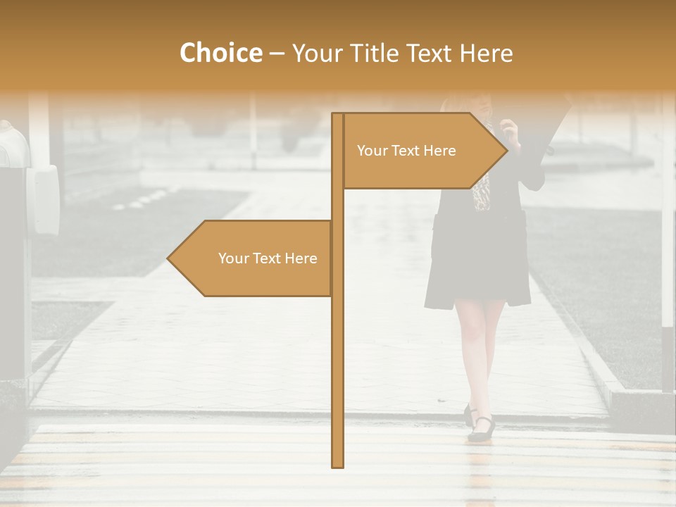 Outdoor Lady People PowerPoint Template