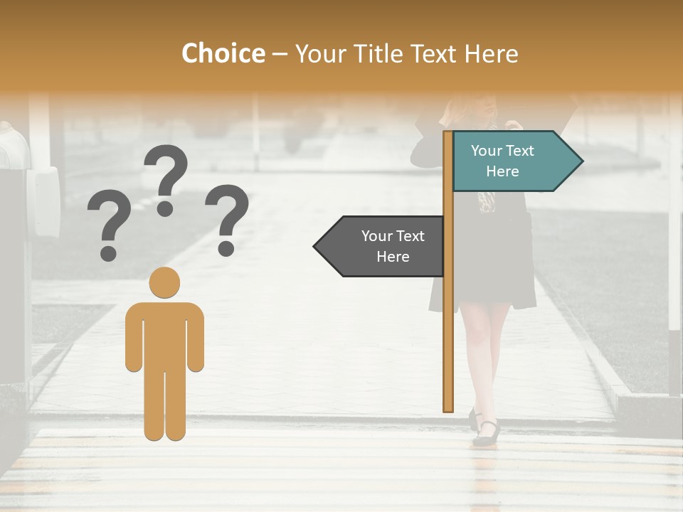 Outdoor Lady People PowerPoint Template