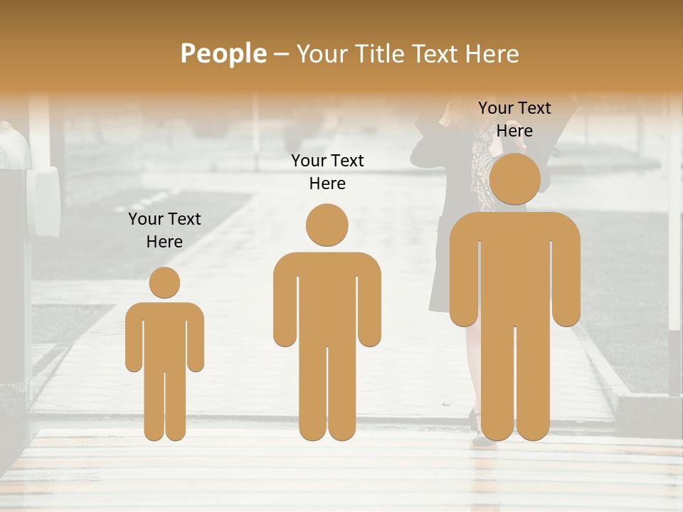 Outdoor Lady People PowerPoint Template