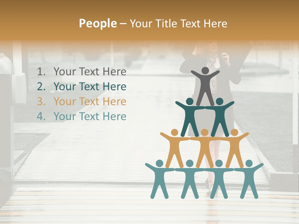 Outdoor Lady People PowerPoint Template