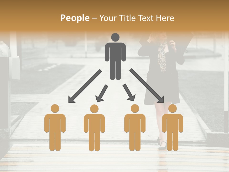 Outdoor Lady People PowerPoint Template