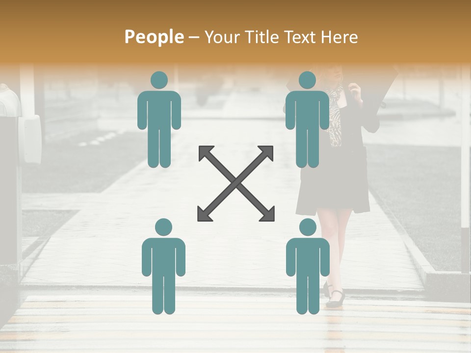 Outdoor Lady People PowerPoint Template