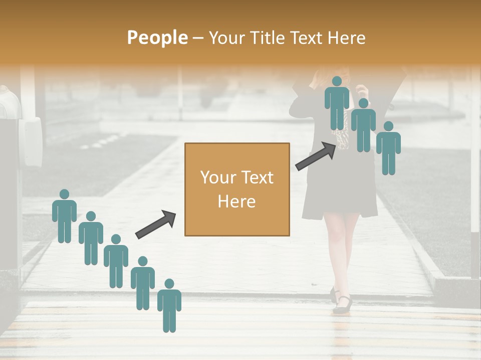 Outdoor Lady People PowerPoint Template
