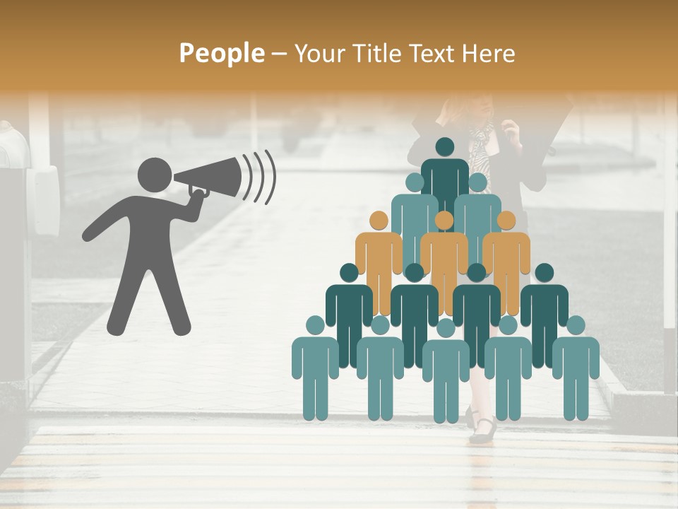 Outdoor Lady People PowerPoint Template