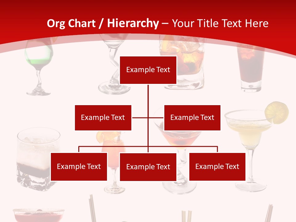 Isolated White Long Island Ice Tea PowerPoint Template