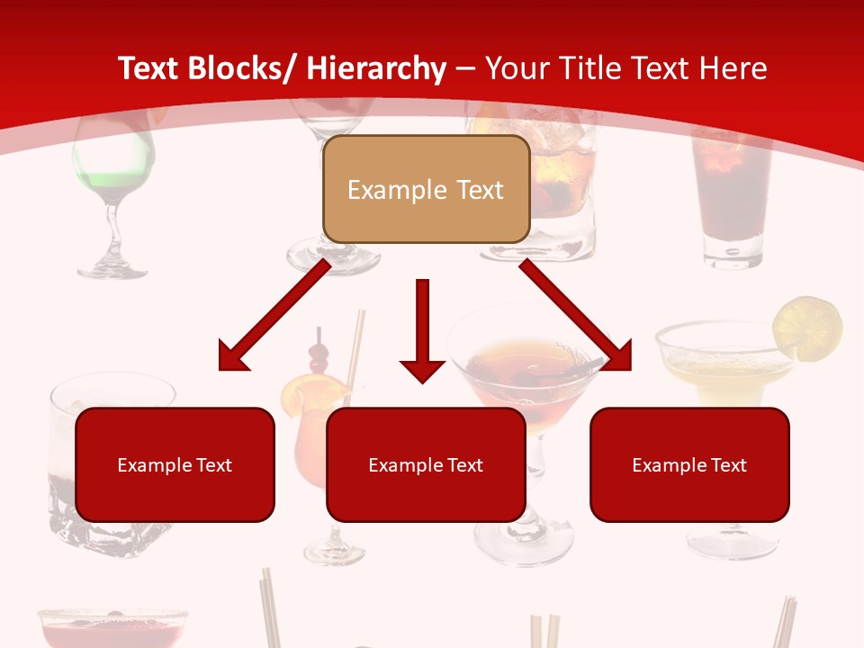 Isolated White Long Island Ice Tea PowerPoint Template