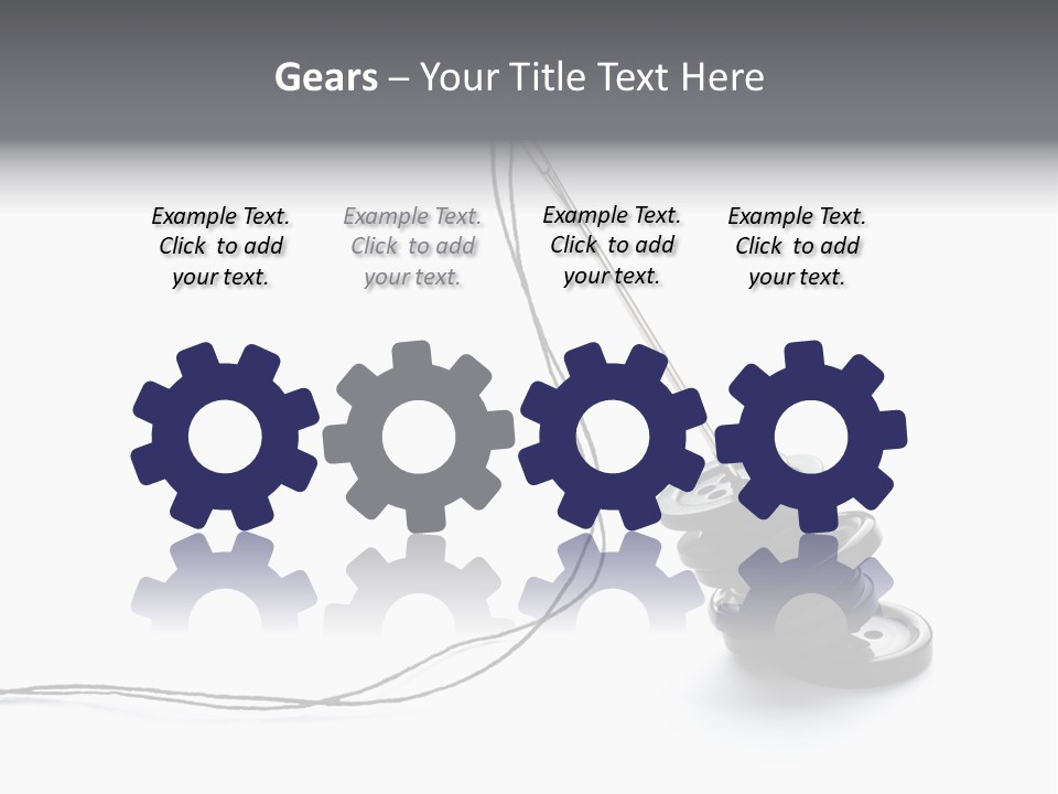 Needle Button Design PowerPoint Template