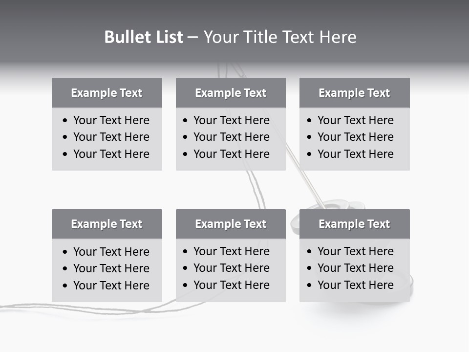 Needle Button Design PowerPoint Template