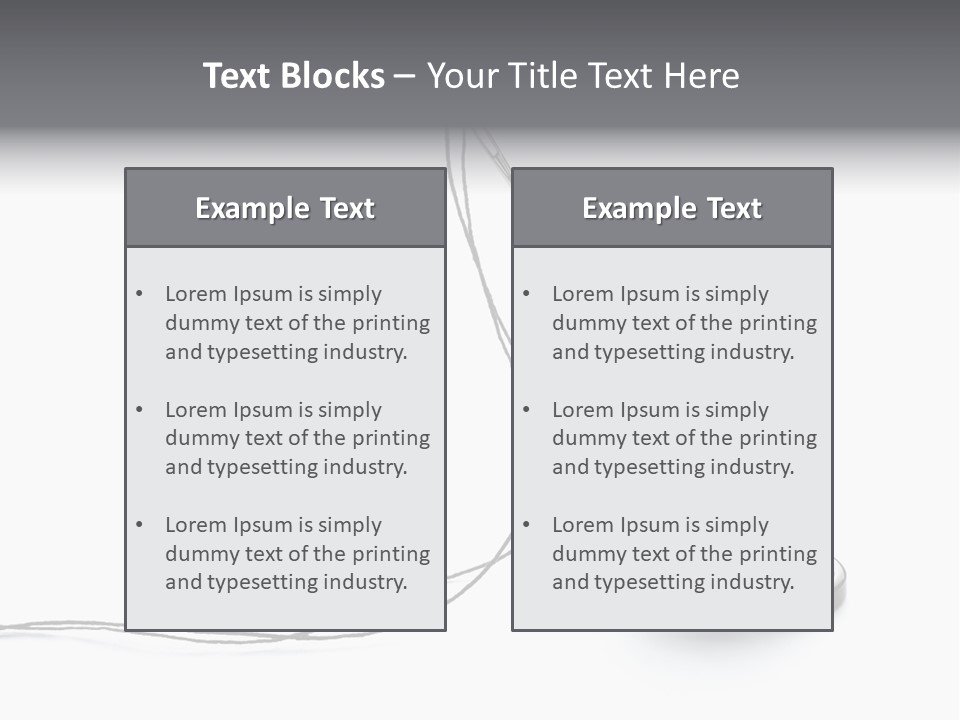 Needle Button Design PowerPoint Template