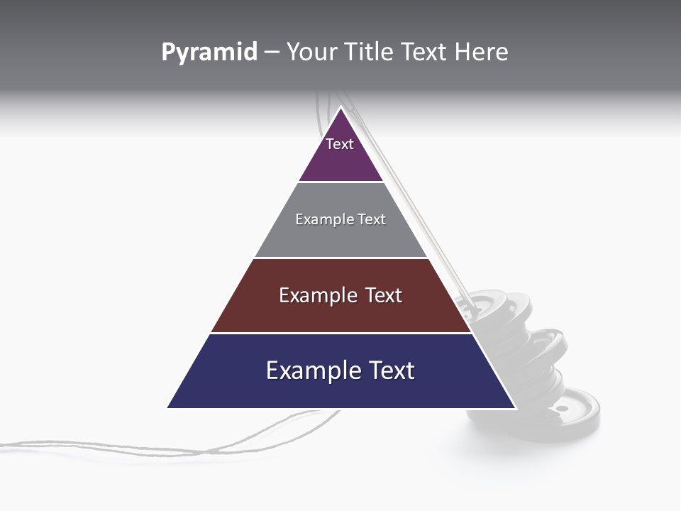 Needle Button Design PowerPoint Template
