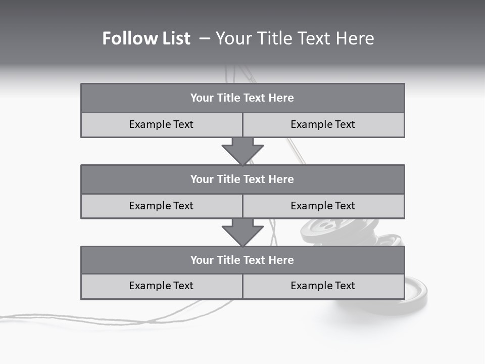 Needle Button Design PowerPoint Template