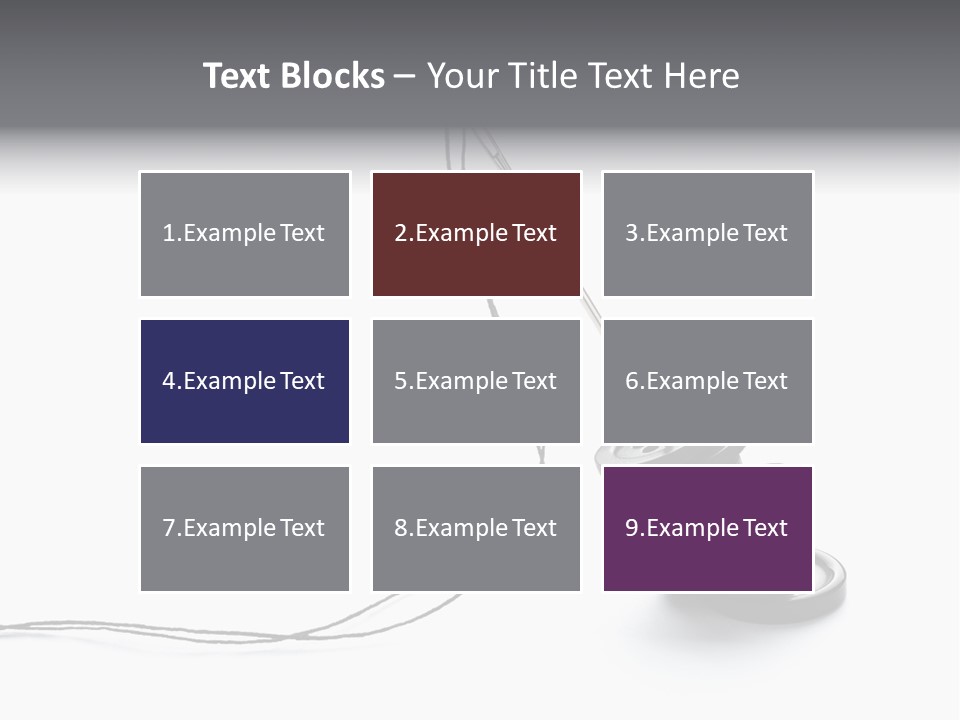 Needle Button Design PowerPoint Template