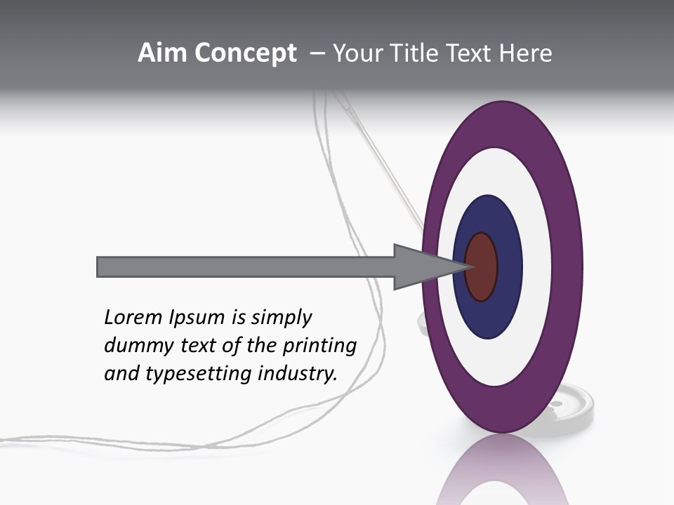 Needle Button Design PowerPoint Template