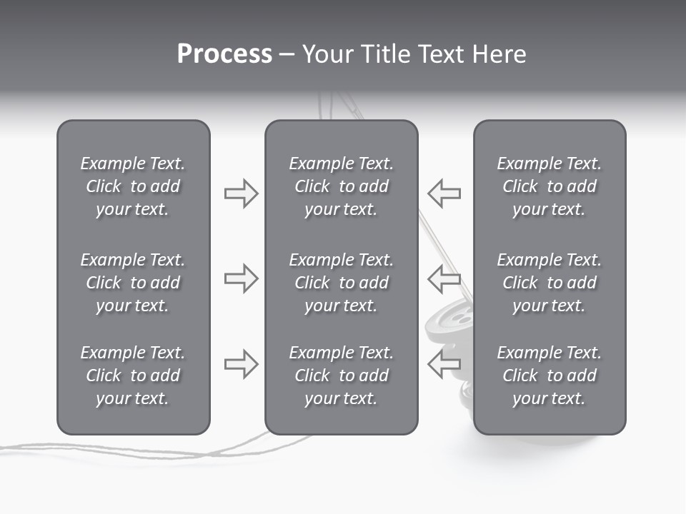 Needle Button Design PowerPoint Template