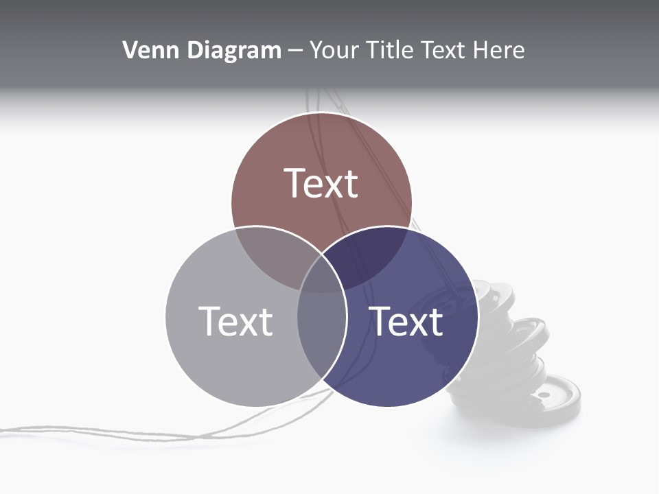 Needle Button Design PowerPoint Template