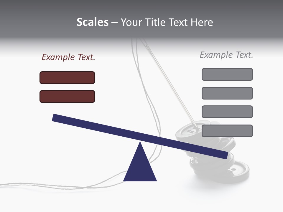 Needle Button Design PowerPoint Template