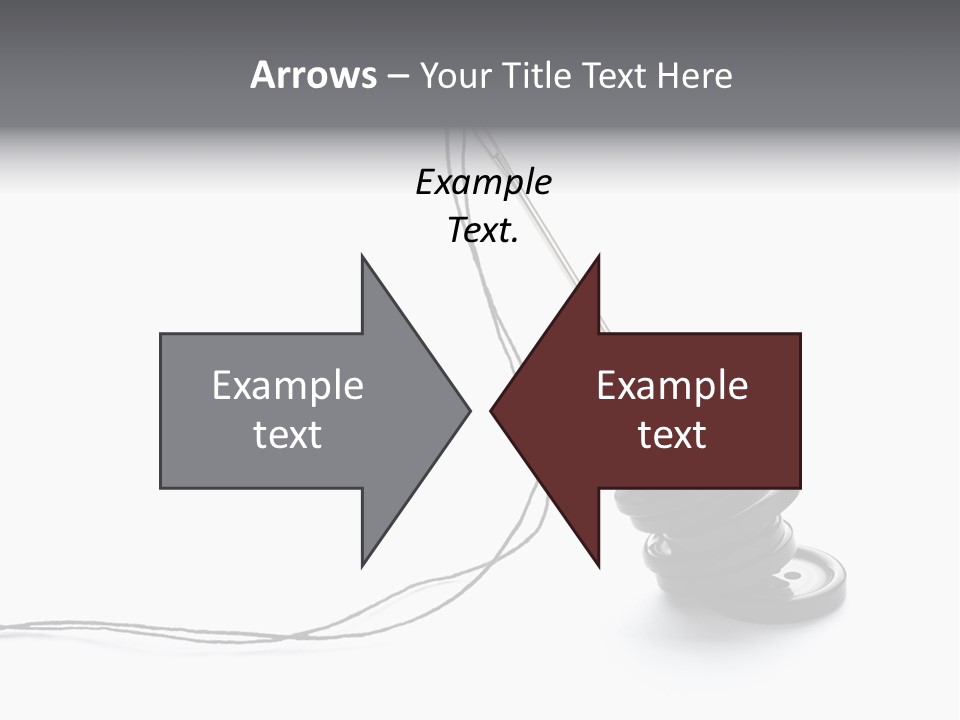 Needle Button Design PowerPoint Template