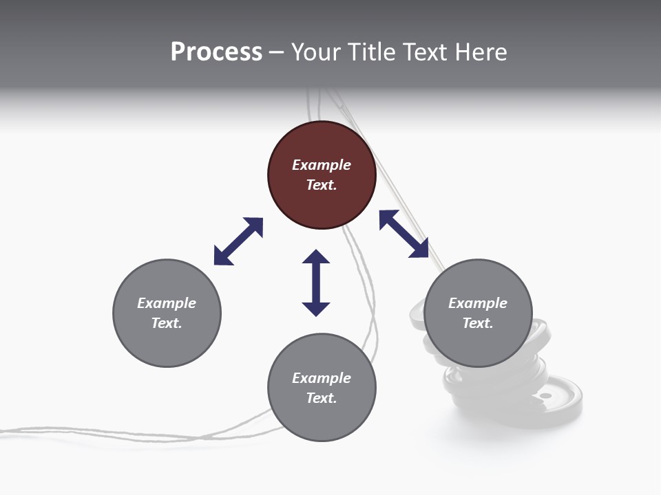 Needle Button Design PowerPoint Template