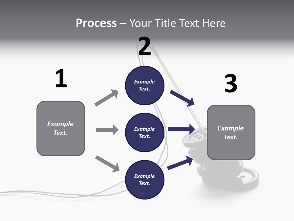 Needle Button Design PowerPoint Template