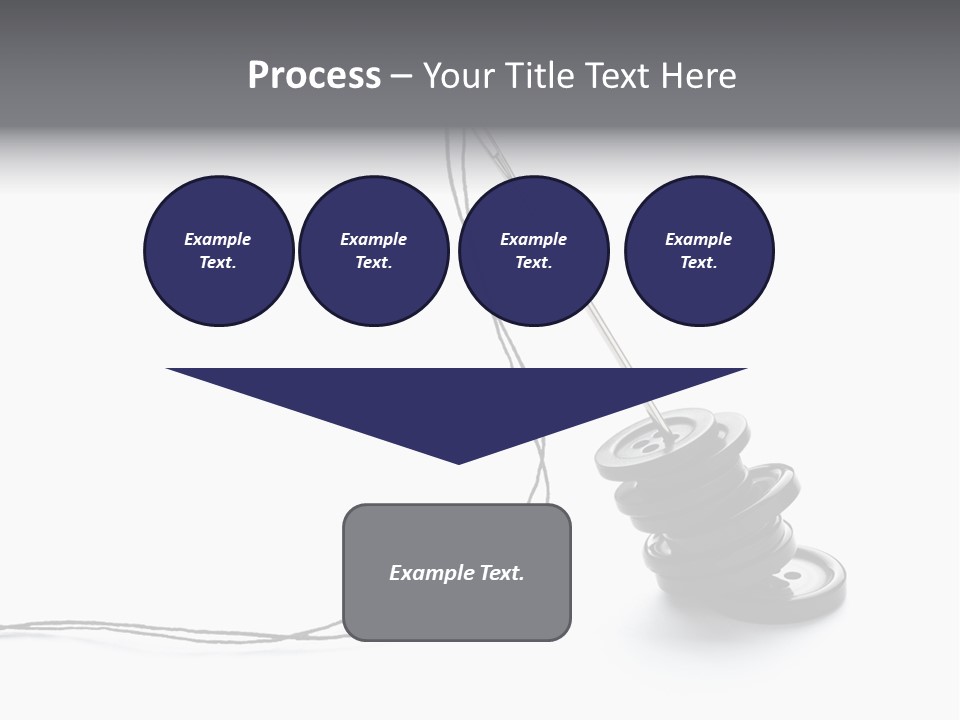 Needle Button Design PowerPoint Template
