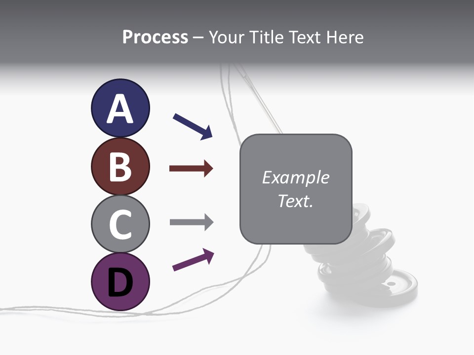 Needle Button Design PowerPoint Template