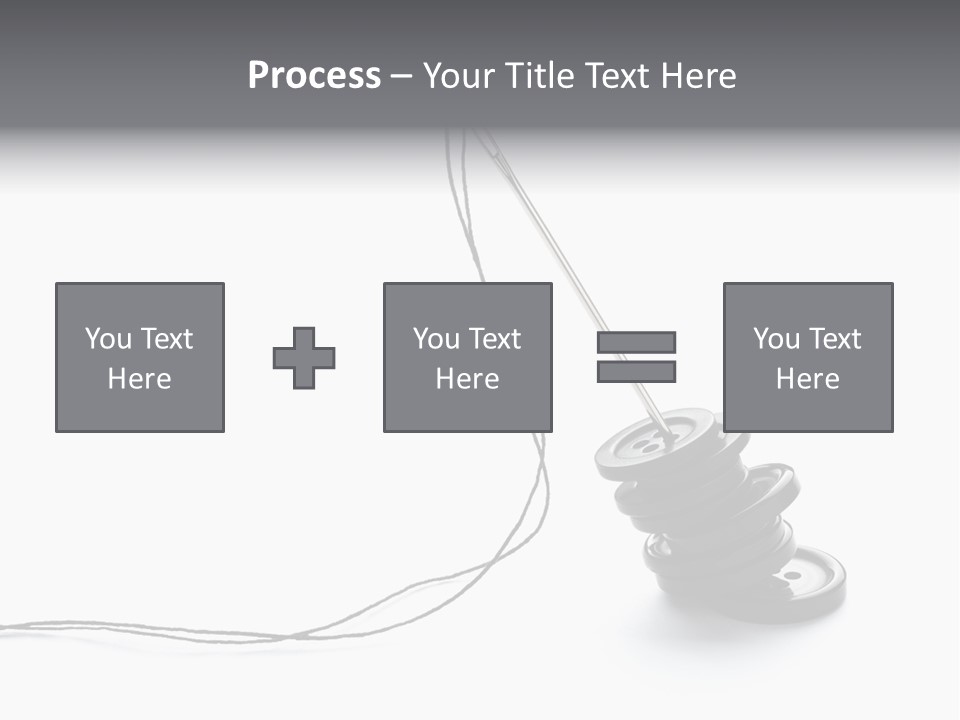 Needle Button Design PowerPoint Template