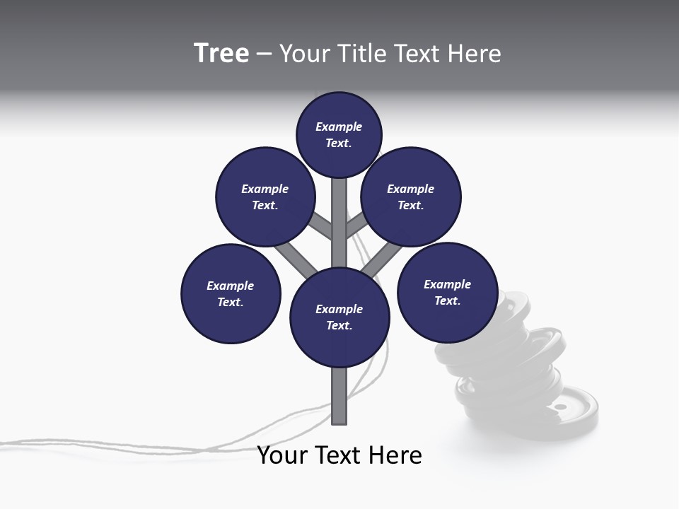 Needle Button Design PowerPoint Template