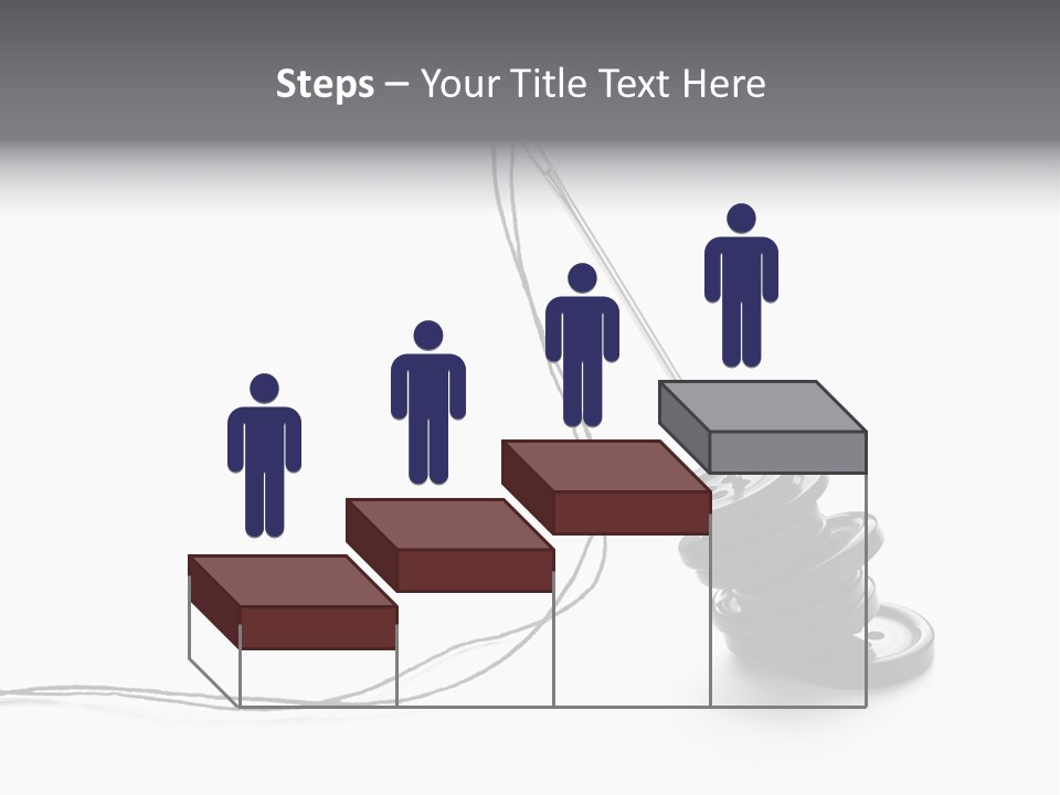 Needle Button Design PowerPoint Template